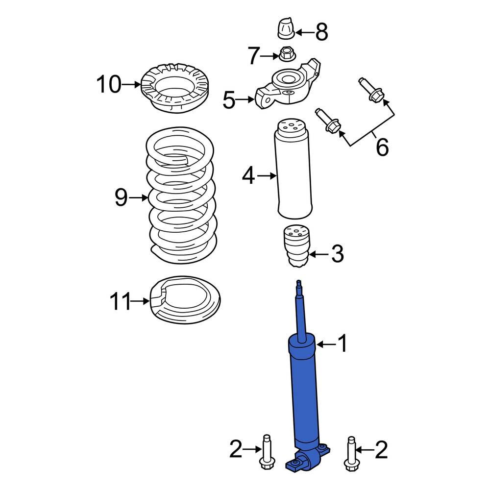 ford-oe-jr3z18125c-rear-suspension-shock-absorber