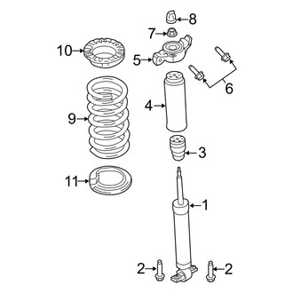 Ford OE - Rear Suspension - Shocks & Components (W/O Adaptive Damping)