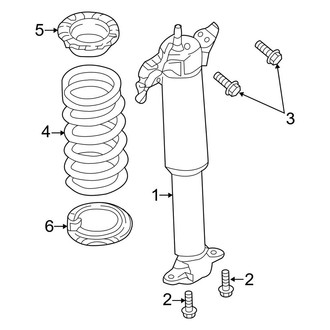 Ford OE - Rear Suspension - Shocks & Components (With Adaptive Damping), (Shelby GT350 / Shelby GT350R)