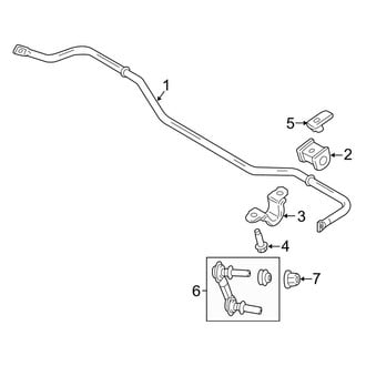 Ford OE - Rear Suspension - Stabilizer Bar & Components
