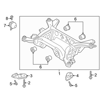 Ford OE - Rear Suspension - Suspension Mounting