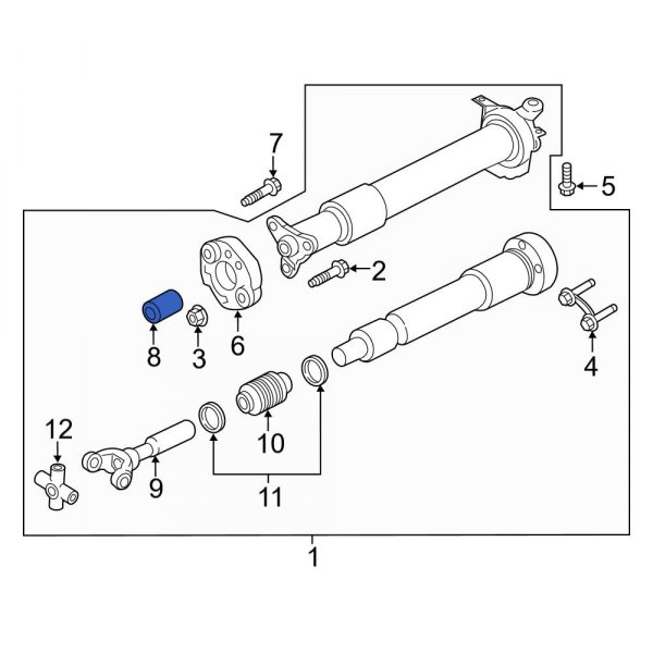 Ford OE CK4Z4650C Drive Shaft Spacer