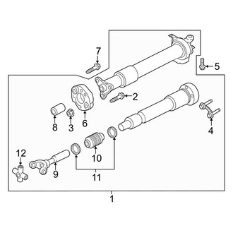 Ford OE - Rear Suspension - Drive Shaft (Standard Tr)