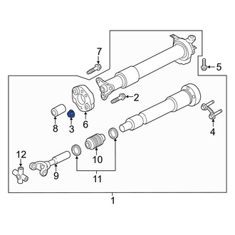 Ford OE - Steering Damper Nut