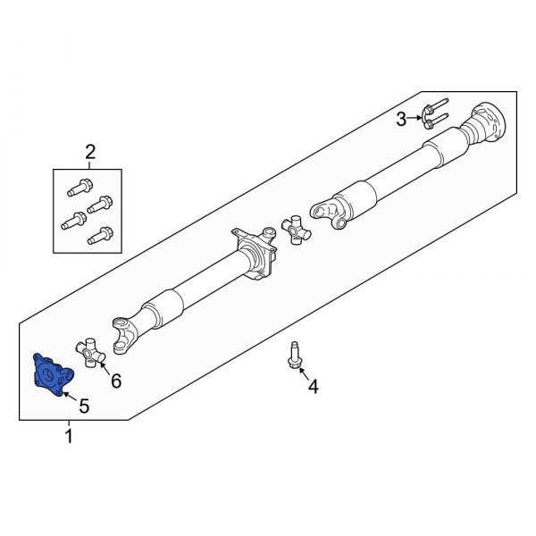 Ford OE DL3Z4782A Rear Drive Shaft Flex Joint