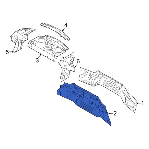 Ford OE PR3Z6340320A - Rear Inner Rear Body Panel