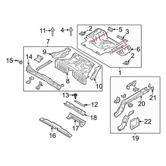 Ford OE - Floor Pan Reinforcement Bolt