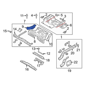 Ford OE - Rear Right Floor Pan Reinforcement