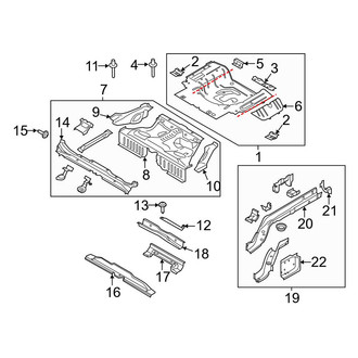 Ford OE - Rear Body & Floor - Rear Floor & Rails