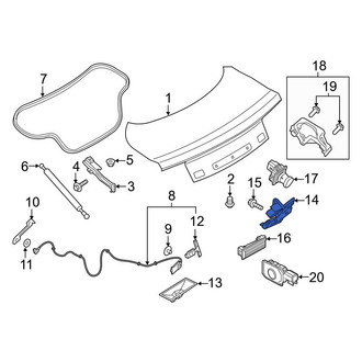 Ford OE - Rear Deck Lid Striker