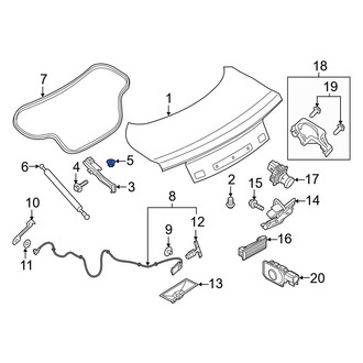 Ford OE - Door Mirror Nut