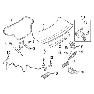 Ford OE - Trunk Lid - Lid & Components
