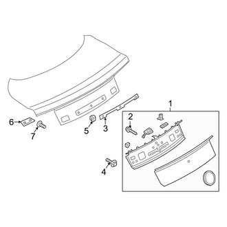 Ford OE - Trunk Lid - Exterior Trim (Finish Panel)
