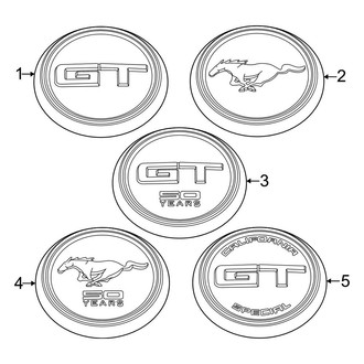 Ford OE - Trunk Lid - Exterior Trim (Emblem)
