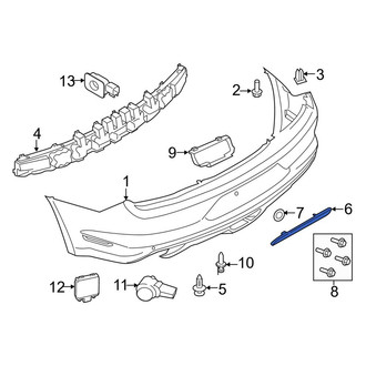 Ford OE - Rear Left Reflector Panel