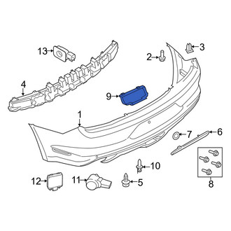 Ford OE - Rear License Plate Bracket