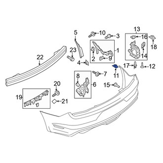 Ford OE - Bumper Cover Nut
