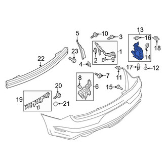 Ford OE - Rear Left Outer Bumper Cover Support Rail