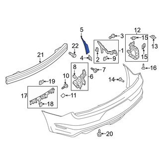Ford OE - Rear Right Bumper Cover Stay
