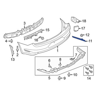 Ford OE - Rear Right Reflector Panel