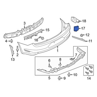 Ford OE - Blind Spot Detection System Warning Sensor