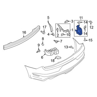 Ford OE - Rear Left Outer Bumper Cover Support Rail
