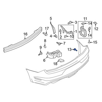 Ford OE - Bumper Cover Screw