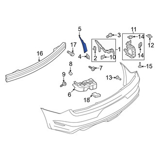 Ford OE - Rear Left Bumper Cover Stay