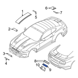 Ford OE - Rear Center Bumper Decal