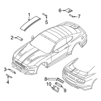 Ford OE - Stripe Tape (Type 3), (EcoBoost / EcoBoost Premium Convertible)