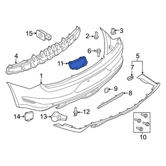 Ford OE - Rear License Plate Bracket