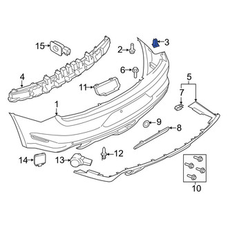 Ford OE - Bumper Cover Nut