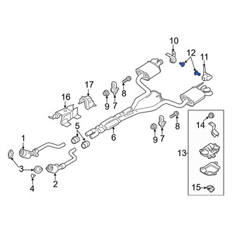 Ford OE - Rear Exhaust System Hanger Bolt