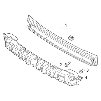 Ford OE - Front Bumper & Grille - Bumper & Components (Bumper Support), (GT / GT Premium)