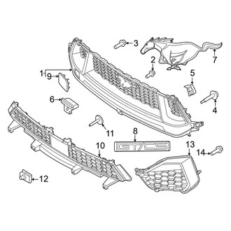 Ford OE - Front Bumper & Grille - Grille & Components (GT / GT Premium)