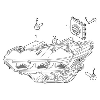 Ford OE - Front Lamps - Headlamp Components (HID Headlamps)