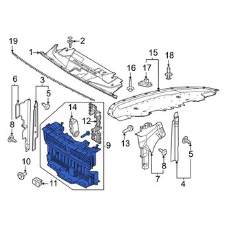 Ford OE - Front Radiator Shutter Assembly