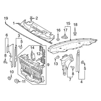 Ford OE - Radiator Support - Splash Shields (EcoBoost / EcoBoost Premium)