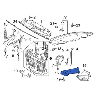 Ford OE - Front Left Inner Brake Air Duct