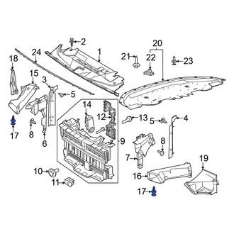 Ford OE - Inner Brake Air Duct Rivet