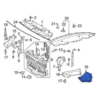 Ford OE - Front Left Outer Brake Air Duct