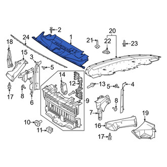 Ford OE - Front Radiator Support Access Cover
