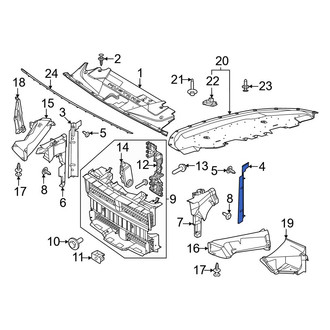 Ford OE - Front Left Radiator Support Baffle