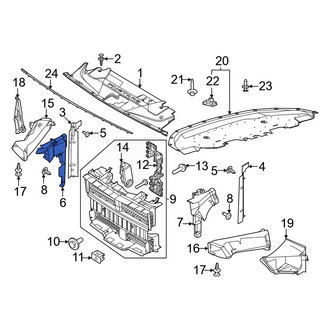 Ford OE - Front Right Radiator Support Air Deflector