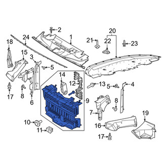 Ford OE - Front Radiator Shutter Assembly