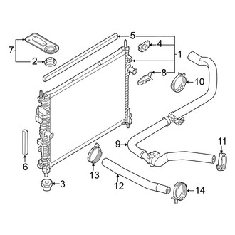 Ford OE - Cooling - Radiator & Components (2.3L)