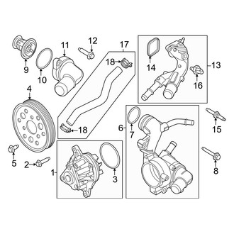 Ford OE - Cooling - Water Pump (2.3L)