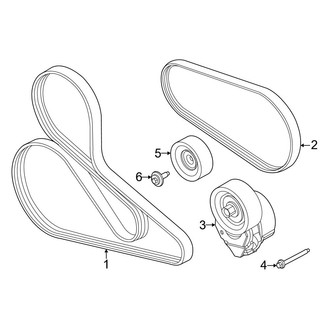 Ford OE - Cooling - Belts & Pulleys (Standard Tr)