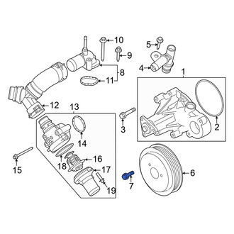 Ford OE - Engine Water Pump Pulley Bolt