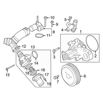 Ford OE - Cooling - Water Pump (Standard Tr)